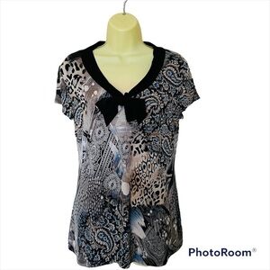 𝅺n.w.d Fashion Top,  Multicolor floral print, Sz L